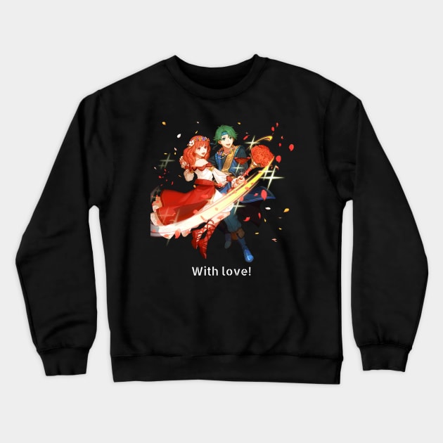 Valentines Alm and Celica Crewneck Sweatshirt by Ven's Designs